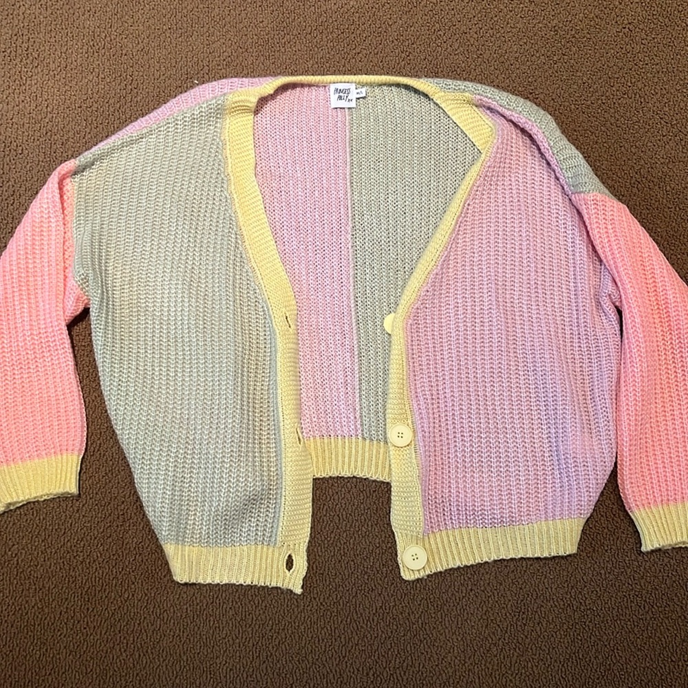 Oversized, colorful Princess Polly Cardigan